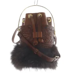 グレースコンチネンタル GRACE CONTINENTAL Carving Tribes Josefa ファー バッグ ショルダーバッグ 茶色のサムネイル