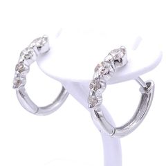 ピアス Pt900/850 ダイヤモンド合計0.91ct クロスチャーム - メルカリ