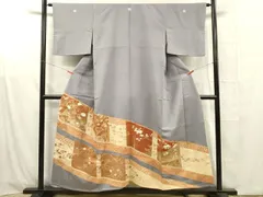 平和屋着物■中国三大刺繍　相良刺繍　色留袖　風景吉祥花文　金彩　正絹　逸品　DABG1602yaのサムネイル