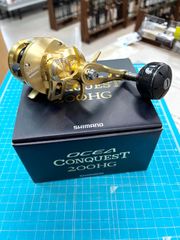 SHIMANO オシアコンクエスト 201HG ベイトリール ロングハンドル交換