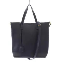 サンローラン パリ SAINT LAURENT PARIS トイショッピング トートバッグ ショルダーバッグ 2WAY 紺 498612 /KH ■OHのサムネイル