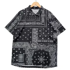 F.C.R.B. エフシーアールビー 23SS バンダナ 総柄 ポロシャツ ブラック サイズXL 正規品 / 55226のサムネイル