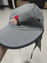 リミテドゥドゥ ギンガムチェック 馬 刺繍 帽子のサムネイル
