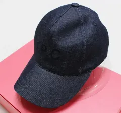 A.P.C. アーペーセー 57以下可能デニム ベースボールキャップ 帽子 とても良し/02のサムネイル