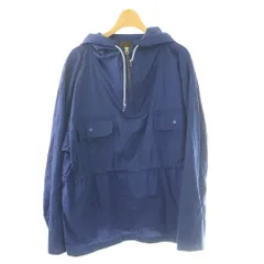 ビームスプラス BEAMS+ フーディ ハーフジップ プルオーバー パーカー M 青 ブルー /SS ■OSのサムネイル