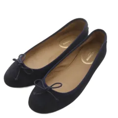 ジェイ&エムデヴィッドソン J&M Davidson バレエシューズ リボンモチーフ 36 紺 ネイビー /AN10のサムネイル