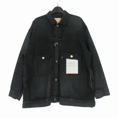 グラフペーパー Graphpaper 26SS Selvage Denim Jacket セルビッチ デニムジャケット ブルゾン 長袖 1 ブラック 黒 GU261-20054DBのサムネイル