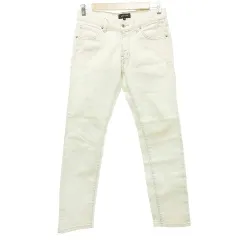 ジョセフオム JOSEPH HOMME ホワイト デニム パンツ スリム ストレッチ グレーステッチ 44 白 ホワイト ■YHS10のサムネイル