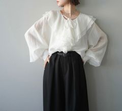 lumierラッフルオフショルブラウス/BLACK 新品 - メルカリ