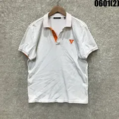 GUESS (ゲス) 半袖 カラーTシャツ 白 xlのサムネイル