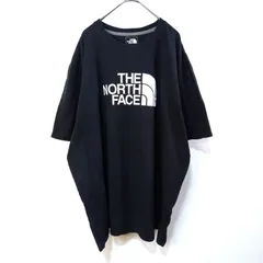 ノースフェイス クルーネック Tシャツ 半袖 ロゴ プリント ブラック XXL