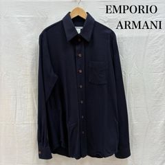 美品✨ ジョルジオアルマーニ クラシコ 長袖 シャツ ブラック XL