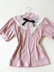 angelicprettyピンク レース付き 半袖トップス - メルカリ