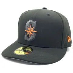 NEWERA ニューエラ Seattle Mariners シアトル マリナーズ  59FIFTY ベースボールキャップ ブラック サイドパッチ Size 7 1/8(56.8cm)