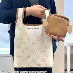 新品未使用 モンスターハンター モンでふぉ ポーチ付きエコバッグ C00008924 管理番号：1235A-605のサムネイル