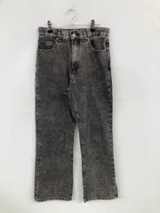 HONEYSUCKLE ROSE ハニーサックルローズ デニムパンツ M ブラック フルレングス 無地 スタンダード ストレート レギュラー ヴィンテージ レディースのサムネイル