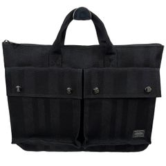 PORTER 70周年記念 トート ブリーフ ストライプ ブラック 吉田カバン