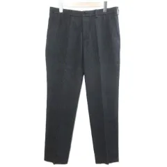 ジョセフオム JOSEPH HOMME パンツ スラックス ヘリンボーン 48 W82 L相当 黒 ブラック /Xのサムネイル