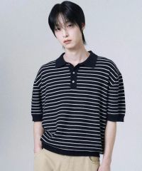完売品・美品】BEAMS 24SS カスリ グラデーション ニットポロ XL