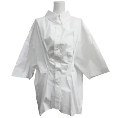 メゾンマルジェラ Maison Margiela 25SS コットンポプリン オーバーサイズ S/S シャツ ブラウス 44 白 ホワイト S29DL0217のサムネイル