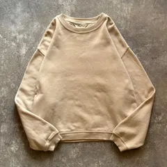 90年代 90s Eddie Bauer エディーバウアー 白タグ レディース 無地 ブランク プレーン スウェット ベージュのサムネイル