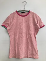 DSQUARED2 ディースクエアード Tシャツ/カットソー S ピンク 無地 ミドル丈 半袖 クルーネック(丸首) メンズ レディース