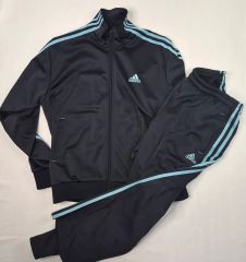 美品/L】アディダス ジャージ上下 セットアップ CLIMALITE 3本線