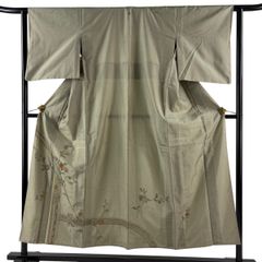 美品 夏物 駒絽の3本絽 附下げ・訪問着（正絹）仕立上り＜HH2398