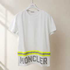 MONCLER ボーダー ポケット Tシャツ ホワイト - メルカリ
