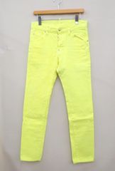 DSQUARED2 SLIM JEAN ネオングリーン ダメージ加工 46 - メルカリ