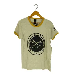 ダブルスタンダードクロージングヒム D/him 裾シングル サークルロゴ リンガーTシャツ メンズ JPN：46 