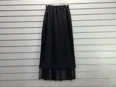 ブラック 裾 メッシュ POINT ロング丈スカート 55/宝探し 天使のサムネイル