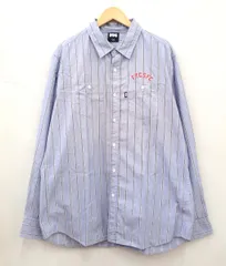FTC/エフティーシー 21SS EMBROIDERY STRIPE SHIRT/刺繍ストライプシャツ FTC021SPSH02/XLのサムネイル