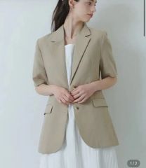 極美品✨】スピックアンドスパン ライトドライクロスハーフスリーブ
