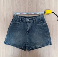 デニムハーフパンツ M (状態良し、詳細測定サイズあり)