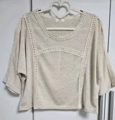 ニット レディース服 明るいベージュ M 新品