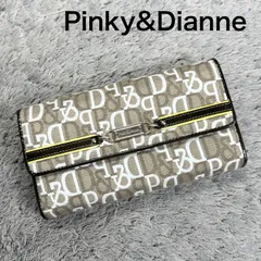 Pinky&Dianne ピンキーアンドダイアン 長財布 キャンバス レザー W 