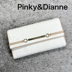 Pinky&Dianne ピンキーアンドダイアン 長財布 キャンバス レザー ホワイトのサムネイル