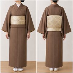 お買得】夏着物と帯セット 小紋 普段着 夏コーデ 単衣 着丈161