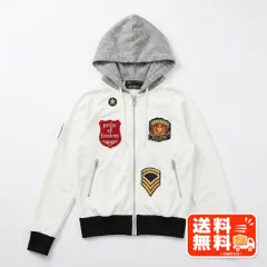 AVIREX アヴィレックス ワッペン ジップアップ パーカー ホワイト M Polo Ralph Lauren風のサムネイル