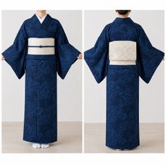 お買得】夏着物と名古屋帯セット 小紋 絽 紗 普段着夏コーデ 着丈154
