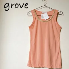 未使用 grove グローブ タンクトップ オレンジ系 Mのサムネイル