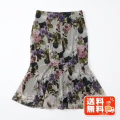 T&T 花柄フレアスカート マーメイドスカート 華やか 上品 Agnes b風のサムネイル