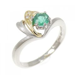 濃厚 天然エメラルド 1.731ct EMERALD プラチナ リング - メルカリ