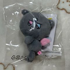 キイロイトリ ブラック ぶらさげ ぬいぐるみ イエローブラック 眉毛