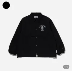 アベイシングエイプ GORE-TEX WIND AND WISH ストッパー カレッジ コーチ ジャケット M サイズのサムネイル