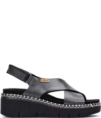 ピコリーノス レディース シューズ サンダル プラットフォーム レザー Pikolinos Gomera Leather Platform Wedge Cross Band Slingback Sanのサムネイル