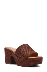 スティーブ マデン レディース シューズ ヒール プラットフォーム サンダル Steve Madden Trippy Platform Sandal Brown ブラウンのサムネイル