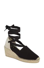トニーポンズ レディース シューズ サンダル Toni Pons Valencia Wraparound Espadrille Wedge Black Fabric ブラックのサムネイル