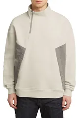 ジースター メンズ アウター パーカー・スウェット アシンメトリー シャツ コットン カラーブロック GSTAR Asymmetricolorblock Organicotton HalfZip Swのサムネイル